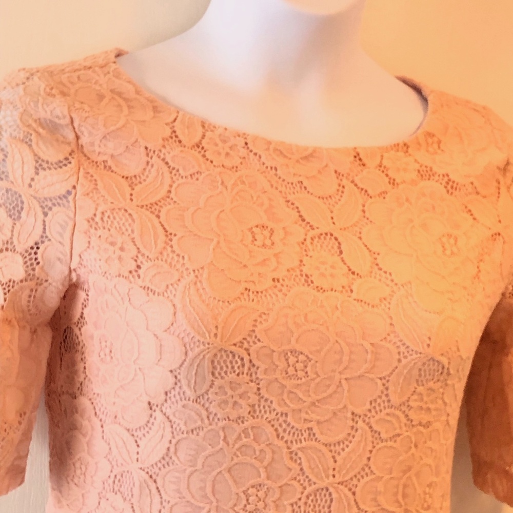 Pale Pink Floral Dress Size: 6 Ivanka Trump